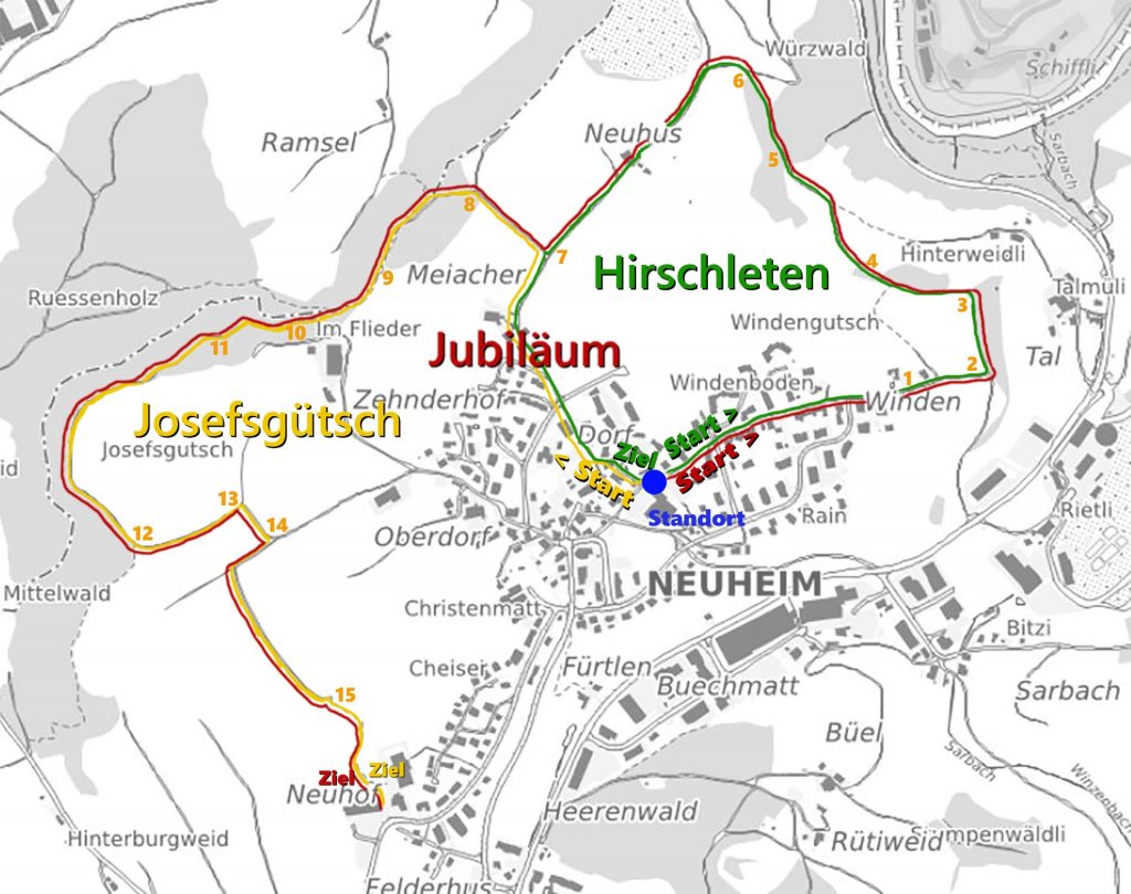 Übersicht Parcours-Varianten